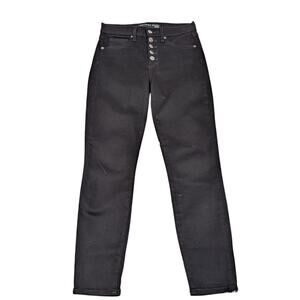 Veronica Beard Debbie Skinny High Rise Jeans Onyx Black Size 26/2